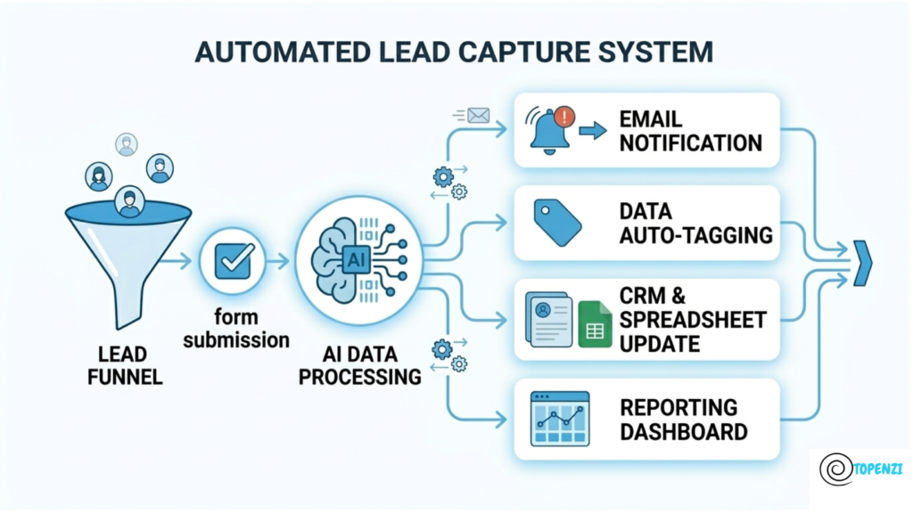 Lead capture automation Topenzi