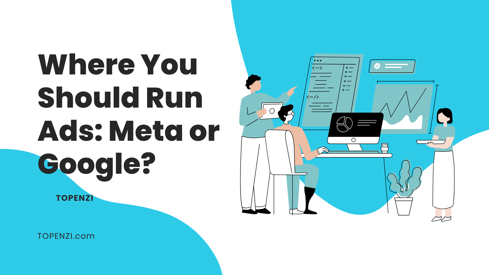 banner about 'where you should run ads'